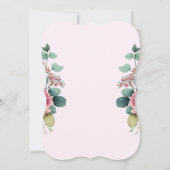 Betoverde prinses derde partij verjaardag uitnodig kaart (Achterkant)