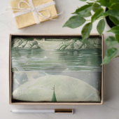 Betoverde prinses kasteel in groen weefsel papier (Geschenk)