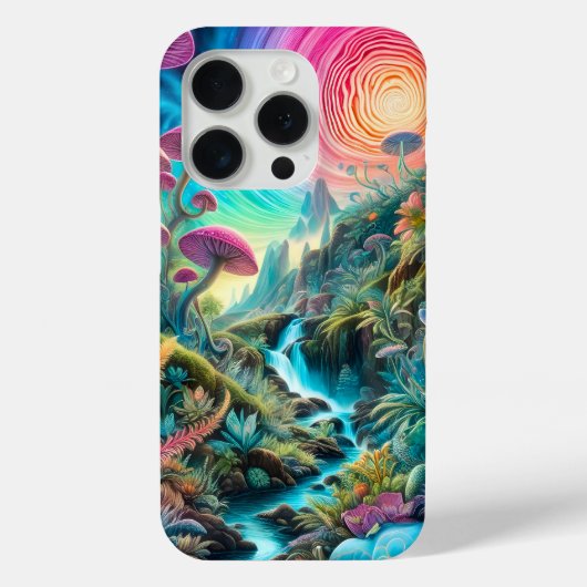 Betoverde Psychedelische Droomlandschap Case-Mate iPhone Case (Achterkant)