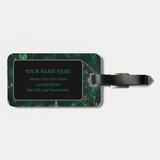 betoverde puls bagagelabel (Achterkant horizontaal)