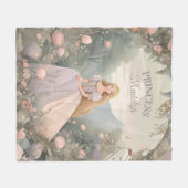 Betoverde Rapunzel Prinses Fleece Deken (Voorkant (Horizontaal))