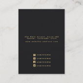 Betoverde Ravens Witchy Ketting Earring Display Visitekaartje (Achterkant)