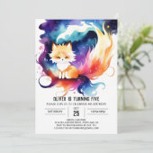 Betoverde Red Fox Forest Verjaardag Kaart (Staand voorkant)