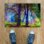 Betoverde regenboog bos fantasy kunst legpuzzel