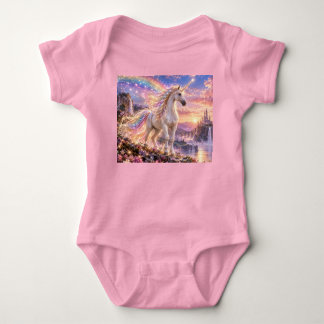 Betoverde Regenboog Eenhoorn Roze Romper