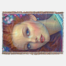 Betoverde regenboog haar portret deken