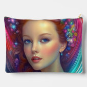 Betoverde regenboog haar portret etui (Achterkant)