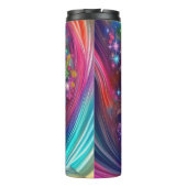 Betoverde regenboog haar portret thermosbeker (Achterkant)