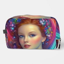 Betoverde regenboog haar portret toilettasje