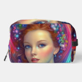 Betoverde regenboog haar portret toilettasje (Achterkant)