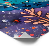 BETOVERDE REGENBOOG ZEEMEERMIN KLEURRIJK POSTER (Hoek)