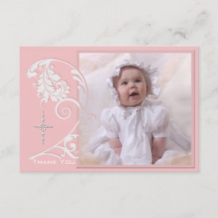Betoverde religieuze foto Dank u kaart