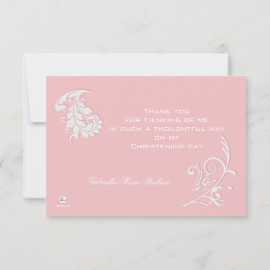 Betoverde religieuze foto Dank u kaart (Achterkant)