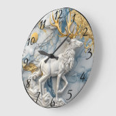 Betoverde rendiervakantie grote klok (Hoek)