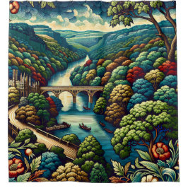 Betoverde Riviervallei Douchegordijn