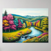 betoverde riviervallei poster (Voorkant)