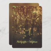 Betoverde romantische bosverlichting repetitie din kaart (Voorkant / Achterkant)