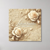 Betoverde Roos AI kunst Canvas Afdruk (Voorkant)