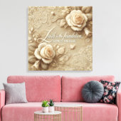 Betoverde Roos AI kunst Canvas Afdruk (Insitu (Woonkamer))