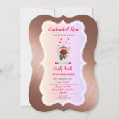 Betoverde Roos Prinses Sprookje Bruidsdouche Kaart (Voorkant)