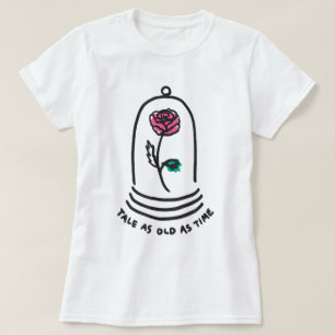 Betoverde Roos Sprookje Citaat Romantische Kunst T-shirt