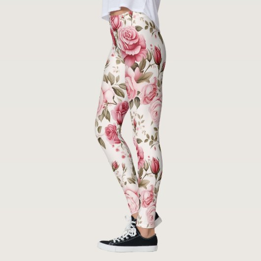 Betoverde Roos Waterverf Leggings (Links)