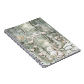 Betoverde roze bloementuin Bunny Dreams Notitieboek (Rechterzijde)