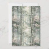 Betoverde roze bloementuin konijntje verjaardag kaart (Achterkant)