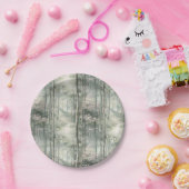 Betoverde roze bloementuin papieren bordje (Feest)