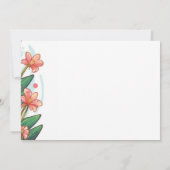 Betoverde Roze Dinosaurus Meisje Baby shower Kaart (Achterkant)