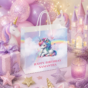 Betoverde Roze Eenhoorn Meisje Verjaardagscadeauta Groot Cadeauzakje