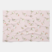 Betoverde Roze Rozen Bloemen Theedoek (Horizontaal)