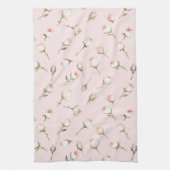 Betoverde Roze Rozen Bloemen Theedoek (Verticaal)