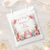 Betoverde Roze Sprookjestuin - Verjaardag Bedankzakje (Geknipt)