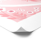 Betoverde Roze Wereldkaart - Kinderkunst Poster (Hoek)