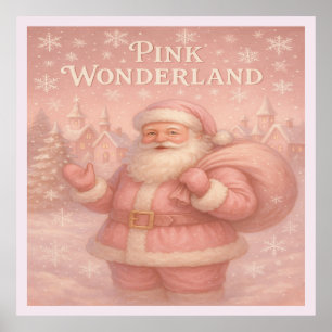 Betoverde Roze Wonderland Sinterklaas Poster