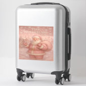 Betoverde Roze Wonderland Sinterklaas Sticker (Koffer)