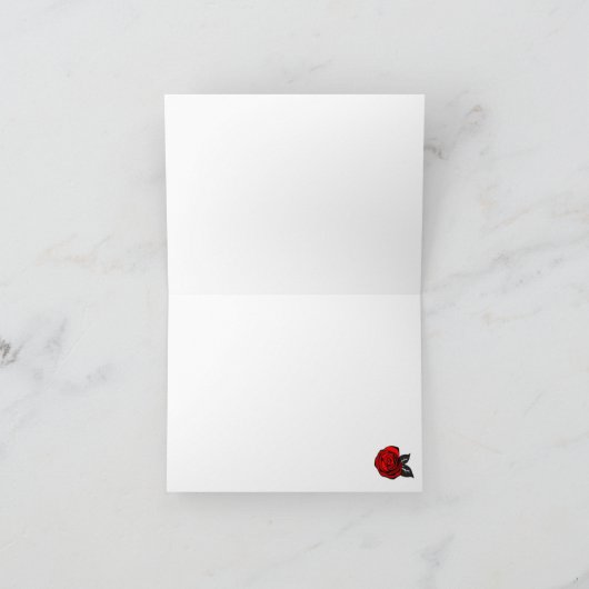 Betoverde Rozen Bedankkaart (Binnen)