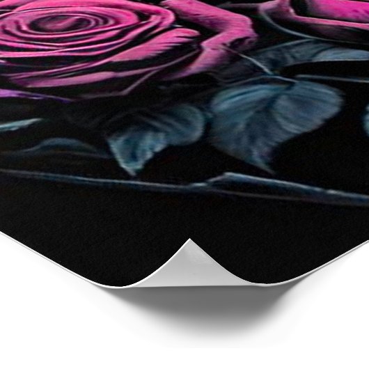 Betoverde Rozen Castle Fantasy Poster (Hoek)