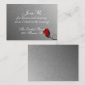 Betoverde Rozen Receptie Kaarten (Voorkant / Achterkant)