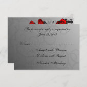 Betoverde Rozen RSVP-kaarten RSVP Kaartje (Voorkant / Achterkant)