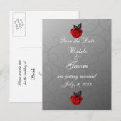 Betoverde Rozen Sla het Briefkaart Datum op (Voorkant / Achterkant)