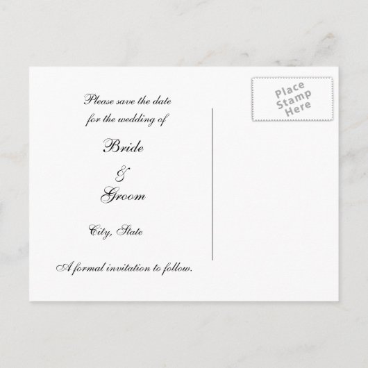 Betoverde Rozen Sla het Briefkaart Datum op (Achterkant)