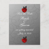 Betoverde Rozen Sla het Briefkaart Datum op (Voorkant)