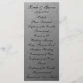 Betoverde Rozen Trouwprogramma Kaart (Achterkant)