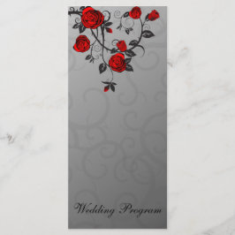 Betoverde Rozen Trouwprogramma Kaart