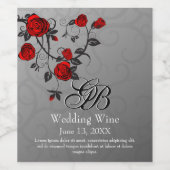 Betoverde Rozen Wijn Etiket (Enkel label)