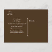 Betoverde Rustieke Hemel Sterren & Blad Save The D Aankondigingskaart (Achterkant)