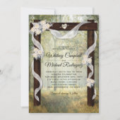 Betoverde rustieke Woodland bruiloft boog Kaart (Voorkant)