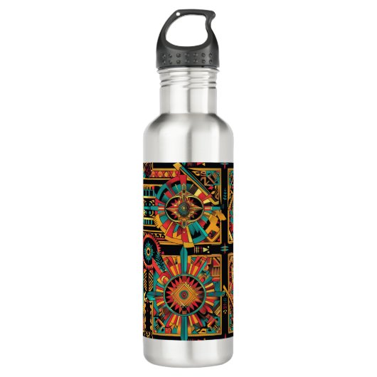Betoverde Saffier "Aztec Dream" 710ml Stalen Water Waterfles (Voorkant)